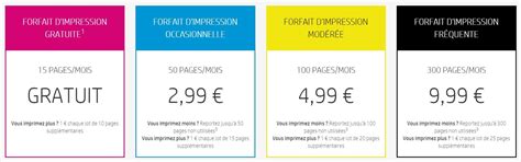 Forfaits HP Instant Ink .